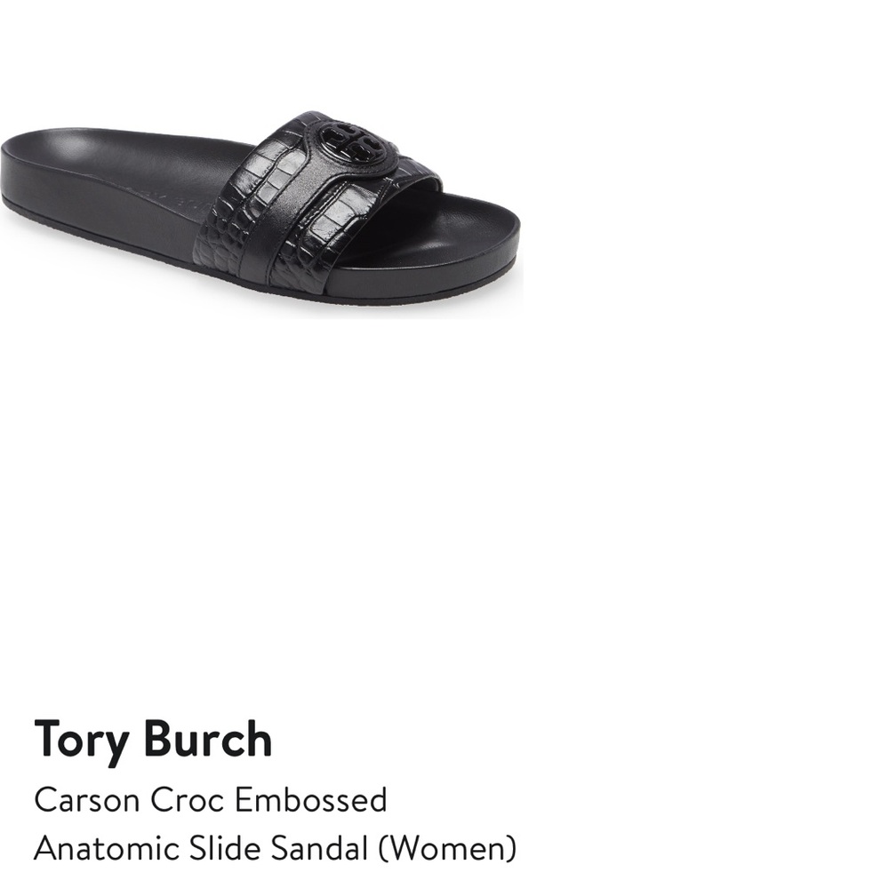 TORY BURCH SLIDES. Worn few times. Like new